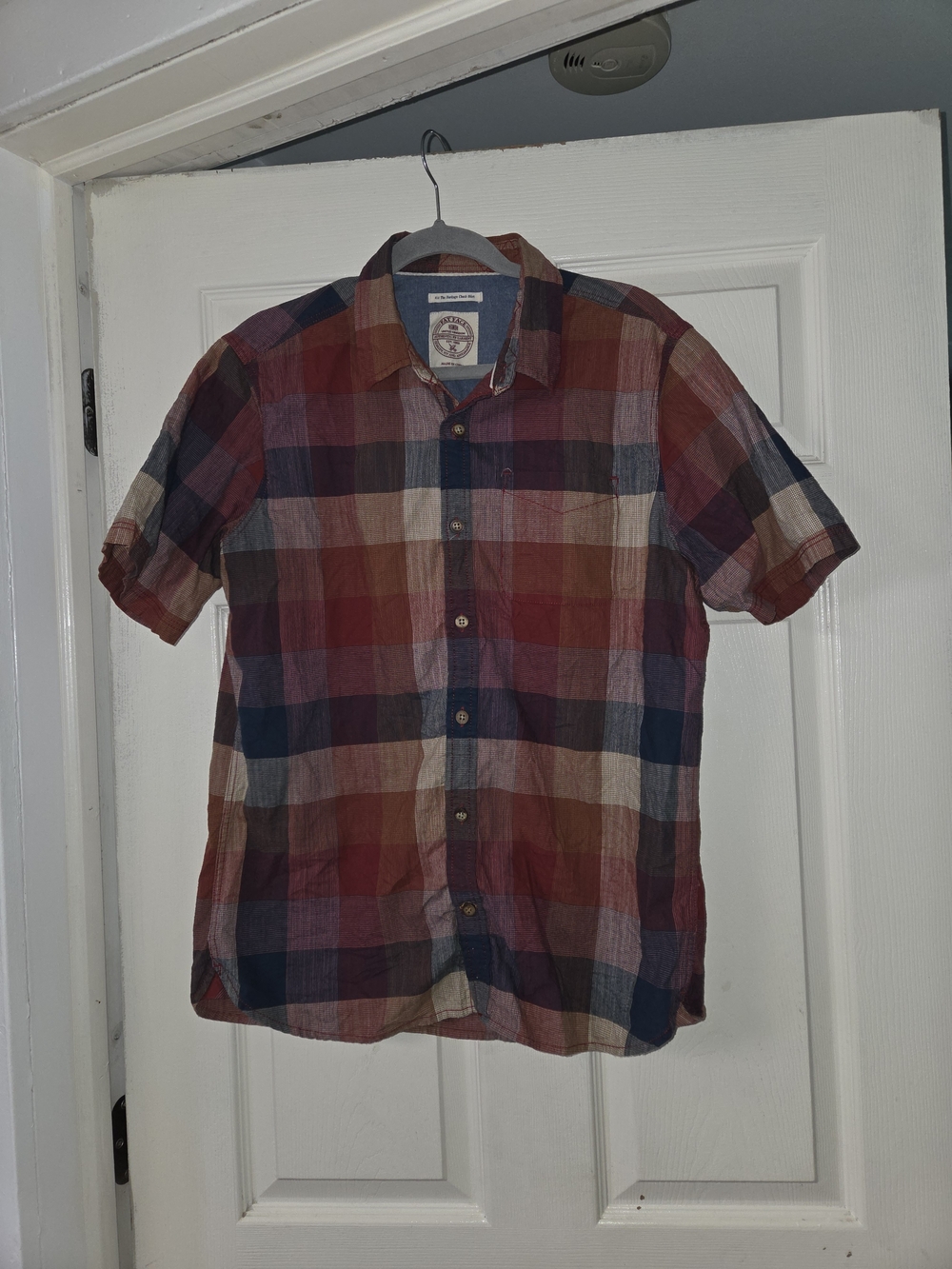 Fat Face #14 The Heritage ChMen's Short-Sleeve Plaid Button-Up Shirt - Red Multi